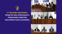 17ª Reunião Ordinária: Projetos são aprovados e  vereadores debatem melhorias para Guanhães