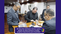 20ª Reunião Ordinária: Câmara realiza eleição  da Mesa Diretora e analisa projetos  importantes para Guanhães