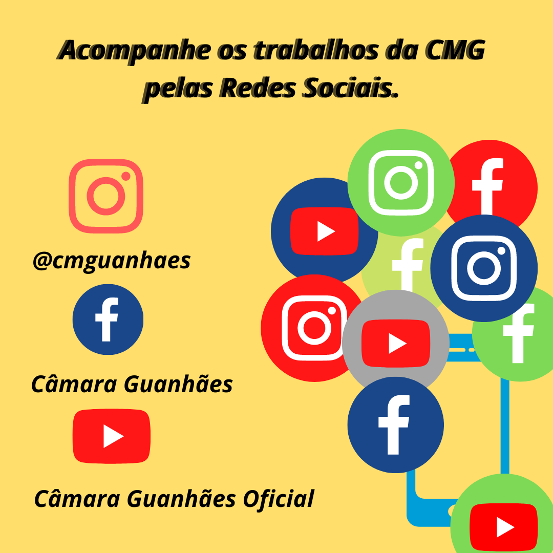 Câmara de Guanhães presente nas Redes Sociais