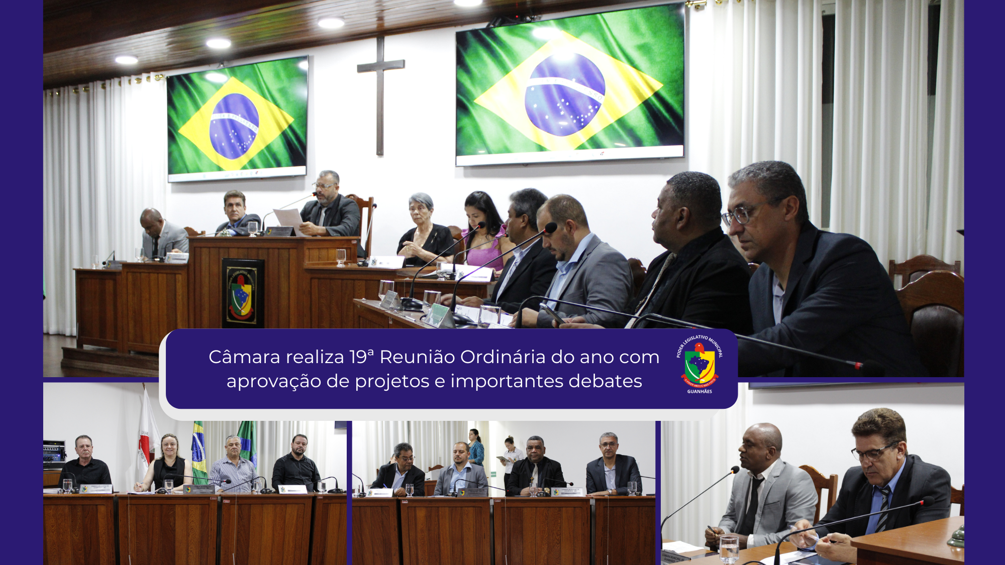Câmara realiza 19ª Reunião Ordinária do ano com aprovação de projetos e importantes debates