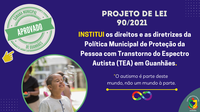 CMG aprova Projeto que institui a Política Municipal de Proteção da pessoa autista