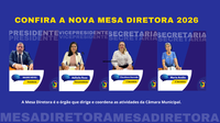 Eleita Mesa Diretora que conduzirá os trabalhos do Legislativo em 2026