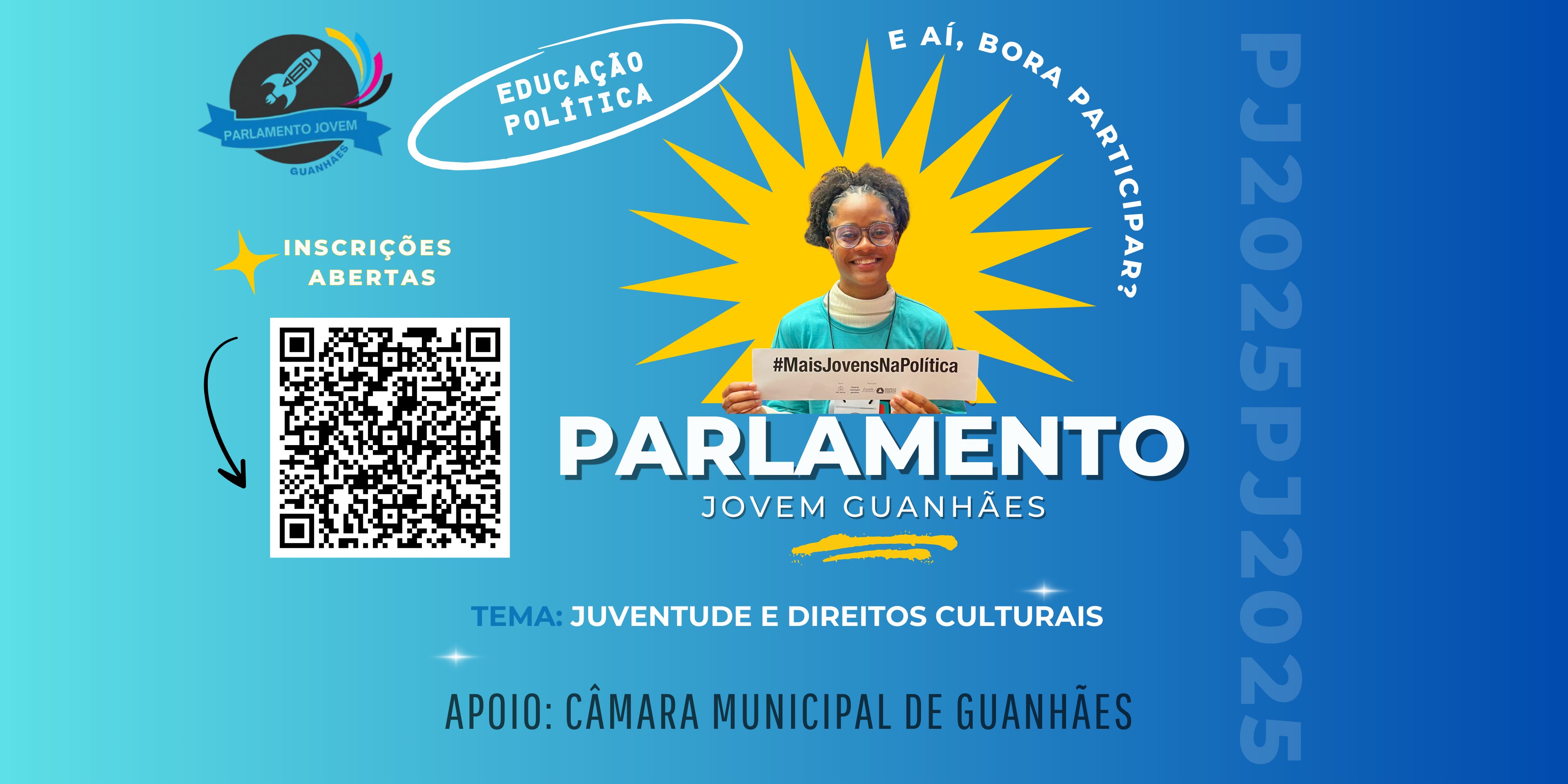 Inscrições abertas Parlamento Jovem 2025