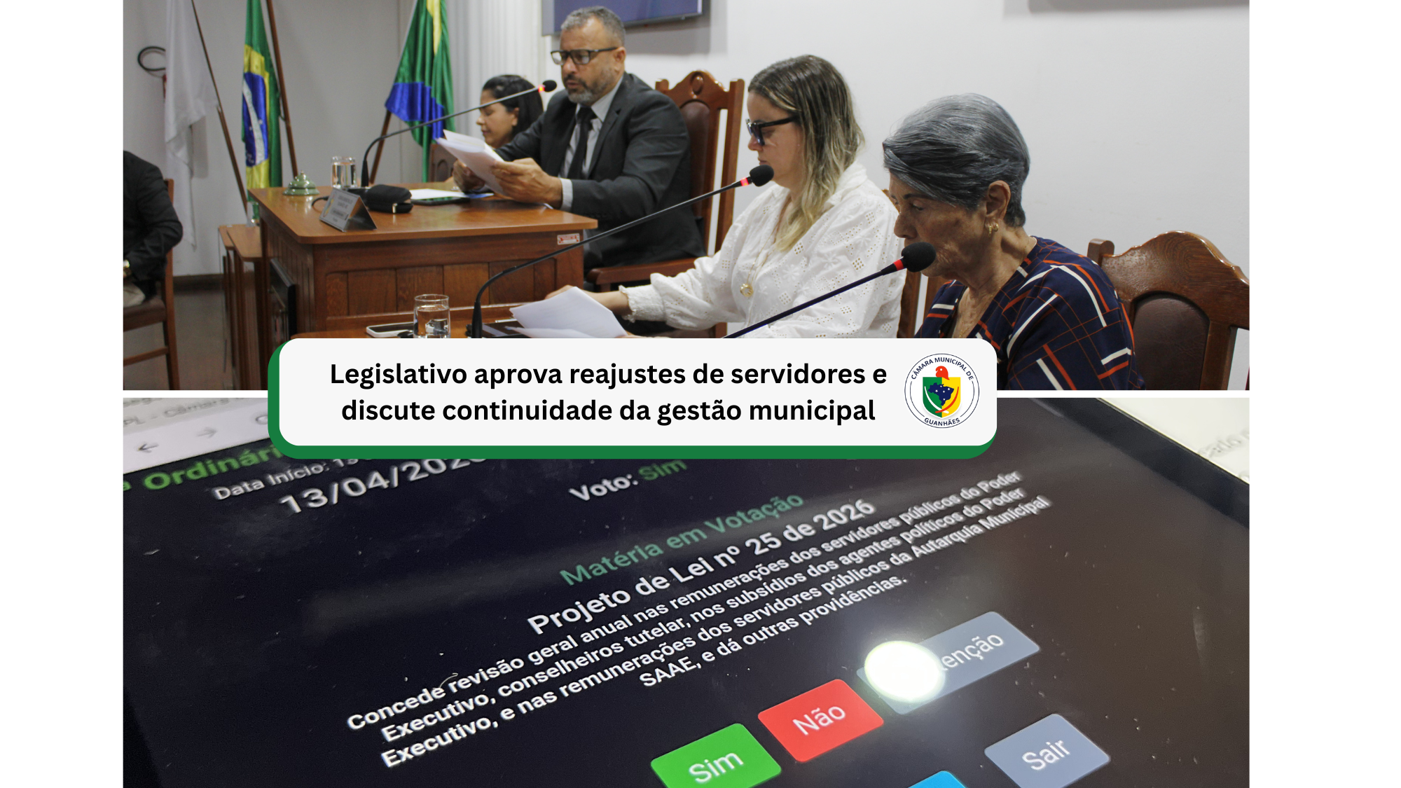 Legislativo aprova reajustes de servidores e  discute continuidade da gestão municipal 