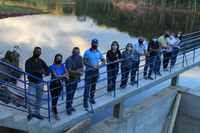 Parlamentares visitam as obras de construção da barragem em Guanhães