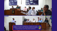 Passe Livre para Gestantes, limpeza de lotes e apoio à zona rural: Câmara aprova projetos importantes na 6ª Reunião Ordinária