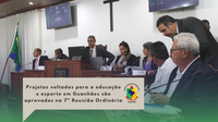 Projetos voltados para a educação e esporte em Guanhães são aprovados na 7ª Reunião Ordinária